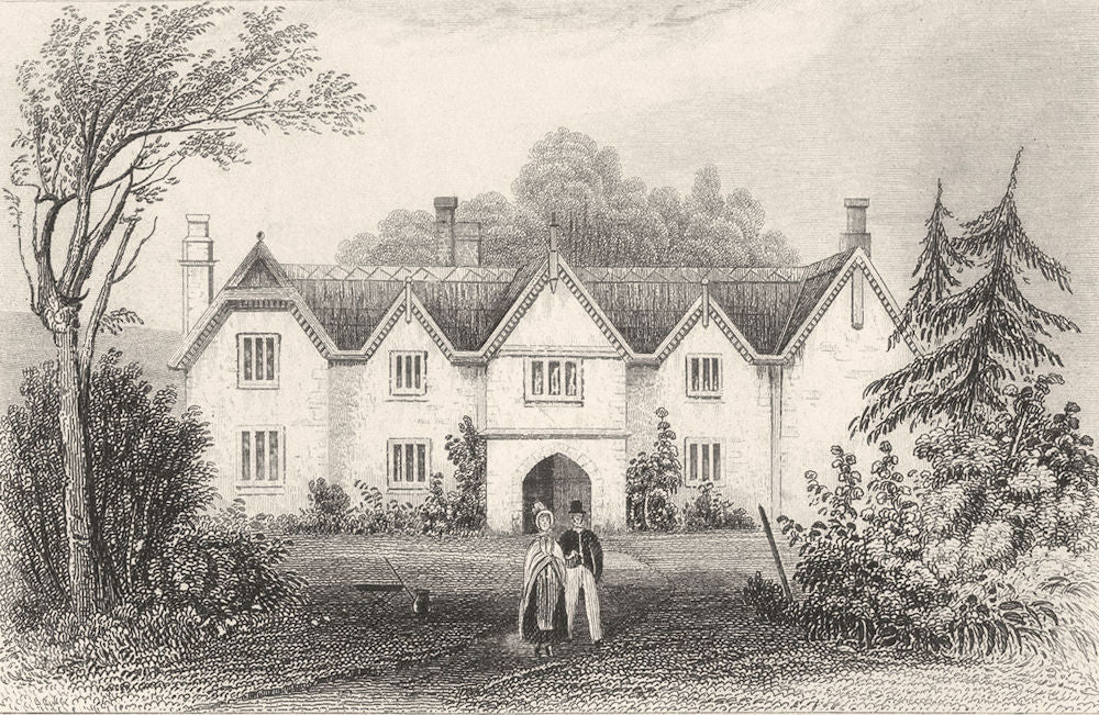 LONDON. Haye's farm, East Budleigh, Devon. DUGDALE 1845 old antique print